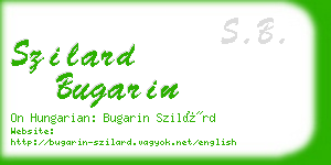 szilard bugarin business card